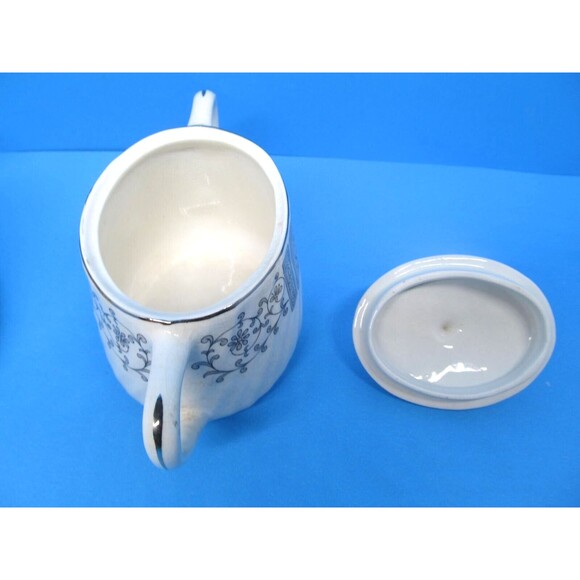 Enoch Wedgwood Manchester Covered Sugar Dish and Creamer - Picture 6 of 13